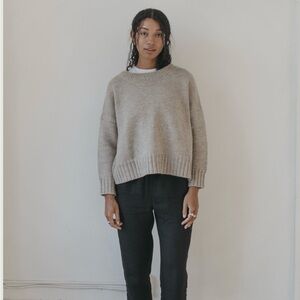 Gillian Stevens oatmeal wool sweater - Large